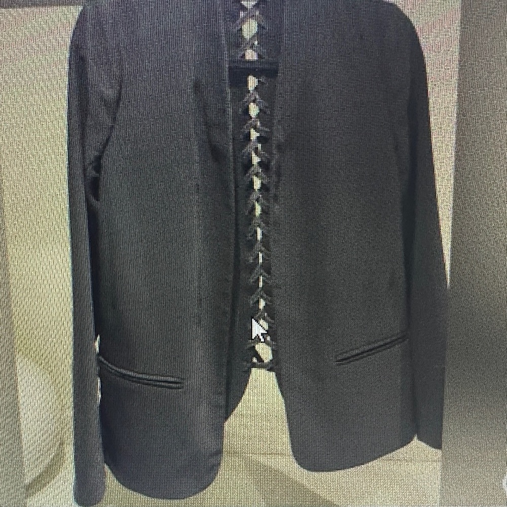Bailey 44 Charcoal Lace-Up Jacket